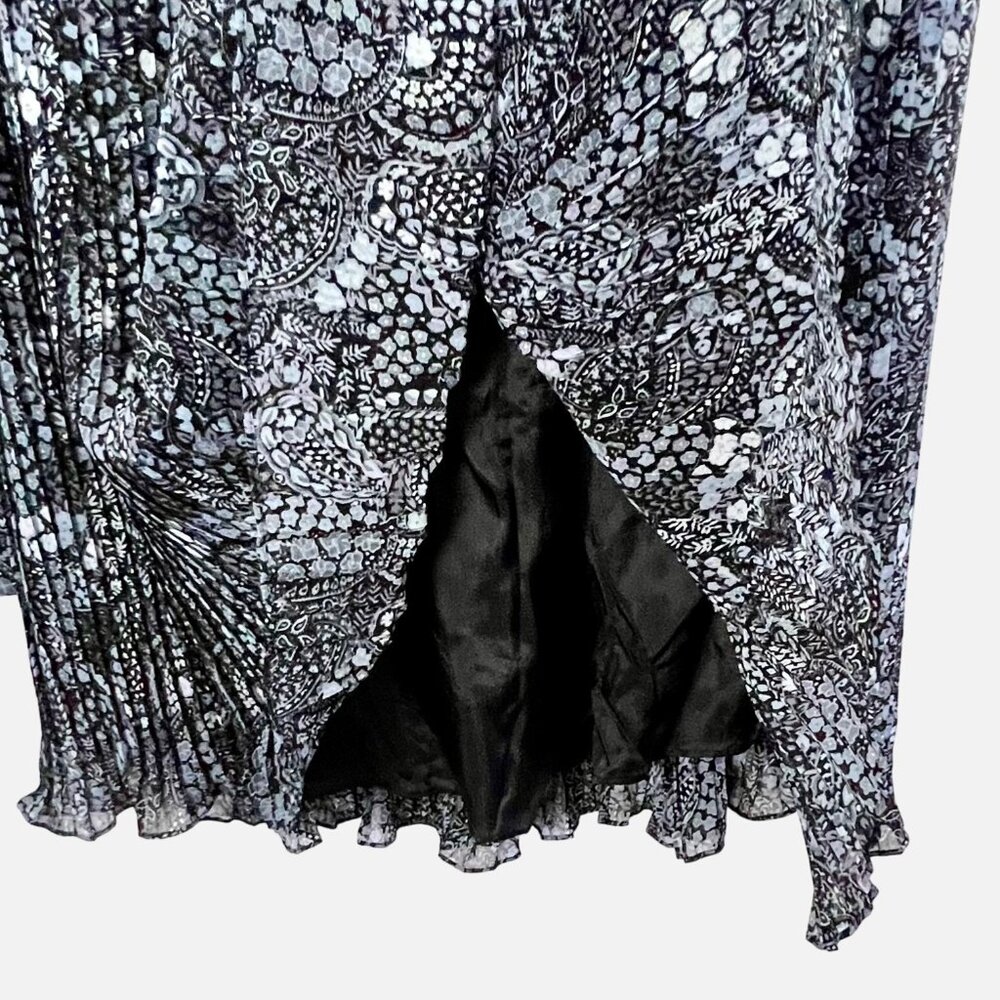 Mosaic Womens Size M Two-Piece Vintage Y2K Set Top & Pleated Maxi Skirt VGUC - Picture 6 of 16